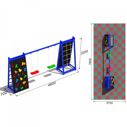 Детские качели Спорт 5.1 для детской площадки, фото 3