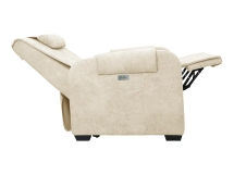 Кресло-реклайнер электрический с подъемом и массажем FUJIMO LOUNGE UP Ваниль