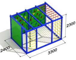 Уличный спортивный комплекс Атлетический куб 2 для детской площадки, фото 2