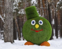 Топиари смайлик Без шляпы - газон Premium Топиари смайлик Без шляпы - газон Premium