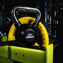 Гиря обрезиненная с хромированной ручкой PROFI-FIT,  8 кг