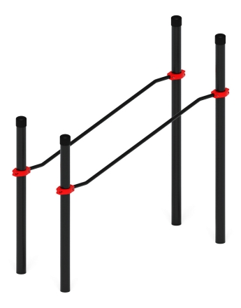 Воркаут ЛОВ 108 красный ВТ 102.03-01, фото 2