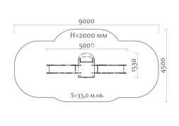 Горка двойная Бабочка 08402.21 для детской площадки, фото 3
