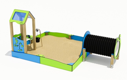 Песочный дворик ЛД051002 для детской площадки, фото 2