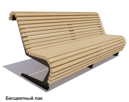 Скамейка уличная Стрит, Сосна 3,0 м, фото 1