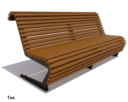 Скамейка уличная Стрит, Сосна 3,0 м, фото 5