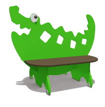 Скамейка детская Крокодил ВСТ 5792 для игровой площадки Скамейка детская Крокодил ВСТ 5792 для игровой площадки