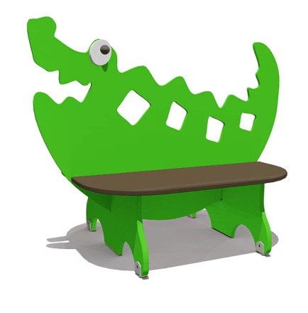 Скамейка детская Крокодил ВСТ 5792 для игровой площадки, фото 2