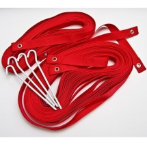 Компл. для разм. площ. для пляж. вол. &quot;KV.REZAC&quot; арт.15095874, КРАСН,ПЭ,шир.2,5 см,8х16 м,с якорями