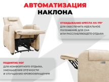 Кресло-реклайнер электрический с подъемом и массажем FUJIMO LOUNGE UP Терра Кресло-реклайнер электрический с подъемом и массажем FUJIMO LOUNGE UP Терра