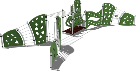 Спортивно-игровой комплекс Сердолик Papercut СРО008.00.1 для улицы, фото 1