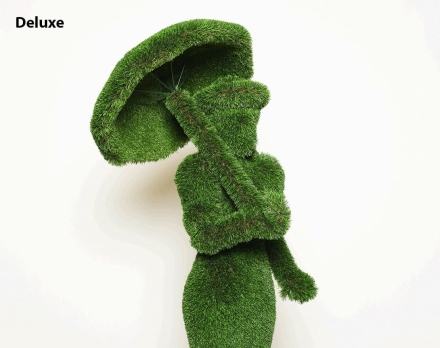 Топиари леди с зонтиком, Марго, платье № 4 - газон Eco, фото 6