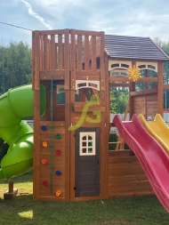 Детская площадка IgraGrad Клубный домик 4 Luxe с двумя горками, фото 8