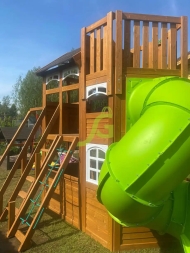 Детская площадка IgraGrad Клубный домик 4 Luxe с двумя горками, фото 7