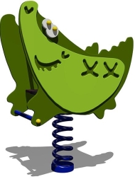 Качалка на пружине Крокодил 04207 для детской площадки, фото 1 Качалка на пружине Крокодил 04207 для детской площадки, фото 1