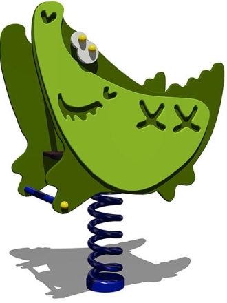 Качалка на пружине Крокодил 04207 для детской площадки, фото 1