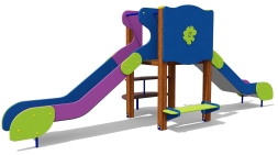 Горка двойная 08401.21 для детской площадки, фото 1