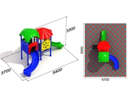 Детская игровая площадка Незабудка 1.3.1, фото 2