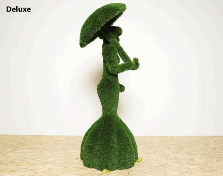 Топиари леди с зонтиком, Марго, платье № 4 - газон Deluxe, фото 2