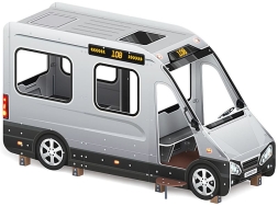 Автобус (серый) - Беседка - МФ 10.03.13-02, фото 2 Автобус (серый) - Беседка - МФ 10.03.13-02, фото 2