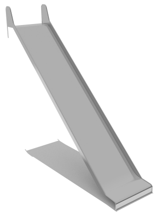 Горка из нержавеющей стали ГГН-1000.3000.010 для детской площадки, фото 1