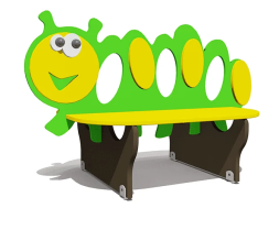 Скамейка детская Гусеница ВСТ 5791 для игровой площадки, фото 1