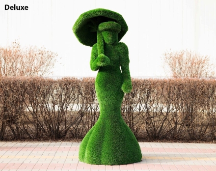 Топиари леди с зонтиком, Элизабет, платье № 4 - газон Eco, фото 6