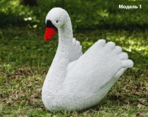 Топиари лебедь белый Модель 2 - газон Eco