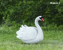 Топиари лебедь белый Модель 2 - газон Eco