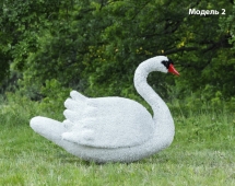 Топиари лебедь белый Модель 2 - газон Eco