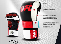(UFC PRO Перчатки для спарринга черные L/XL)