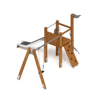 Игровой комплекс (лиственница темный) ДИК 2.24.03-Л.И1.01