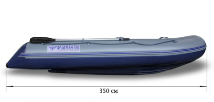 Лодка ПВХ Флагман 350 L НДНД надувная под мотор, фото 3
