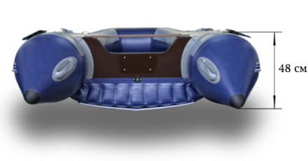 Лодка ПВХ Флагман 350 L НДНД надувная под мотор, фото 5