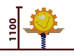 Качели-балансир на пружине Солнышко 04526 для детской площадки, фото 2 Качели-балансир на пружине Солнышко 04526 для детской площадки, фото 2
