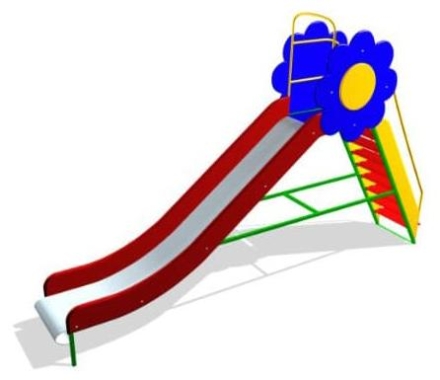 Детская горка Василек СКИ 078 H=2300 для игровой площадки, фото 1