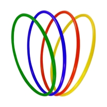 Обруч пластиковый 70 см, d=2,2 см Спорт (ТОЛЬКО по 10 шт.)