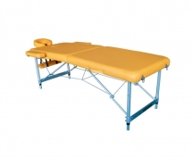 Массажный стол DFC NIRVANA, Elegant LUXE, 186х70х4 см, алюм. ножки, цвет горчичный (Mustard)