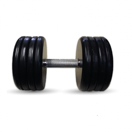 Гантель Barbell 49 кг классик с вращающейся ручкой хром, фото 1