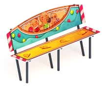 Скамейка детская Пряничный домик - МФ 41.01.01-04.И1