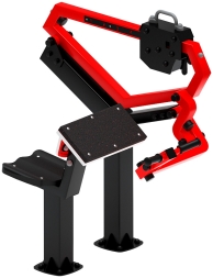 Бицепс сидя (красный) - Уличный тренажер - СТ 034-11.И1, фото 4 Бицепс сидя (красный) - Уличный тренажер - СТ 034-11.И1, фото 4