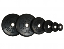 Диски обрезиненные Barbell 26 мм Диски обрезиненные Barbell 26 мм