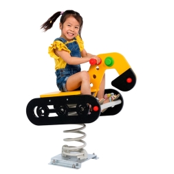 Качалка на пружине Construction machines Экскаватор для детской площадки, фото 2 Качалка на пружине Construction machines Экскаватор для детской площадки, фото 2