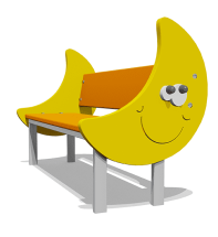 Скамейка детская Месяц ВСТ 4291 для игровой площадки Скамейка детская Месяц ВСТ 4291 для игровой площадки