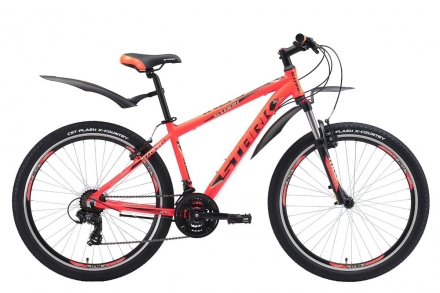 Велосипед Stark&#039;18 Indy 26.2 V оранжевый/чёрный/серый 16&quot;, фото 1