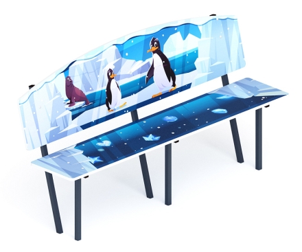 Скамейка детская Снежная королева - МФ 41.01.01-05.И1, фото 1