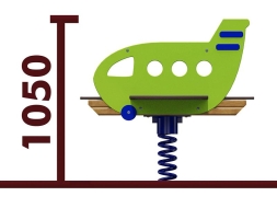 Качели-балансир на пружине Самолет 04524 для детской площадки, фото 2 Качели-балансир на пружине Самолет 04524 для детской площадки, фото 2