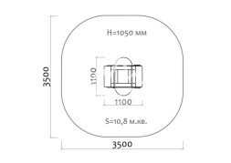 Качели-балансир на пружине Самолет 04524 для детской площадки, фото 3 Качели-балансир на пружине Самолет 04524 для детской площадки, фото 3