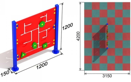 Развивающий элемент Лабиринт 1 для детской площадки, фото 3
