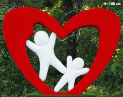 Топиари стела Любимый город, размер М, Н=400 см - газон Eco+Deluxe, фото 3